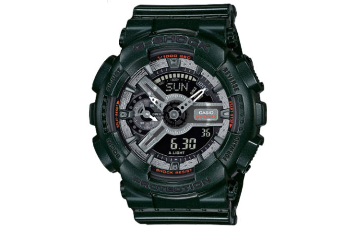 CASIO CASIO Men Liquid Crystal/Analog Dual Display Series Green Watch GMA-S110MC-3