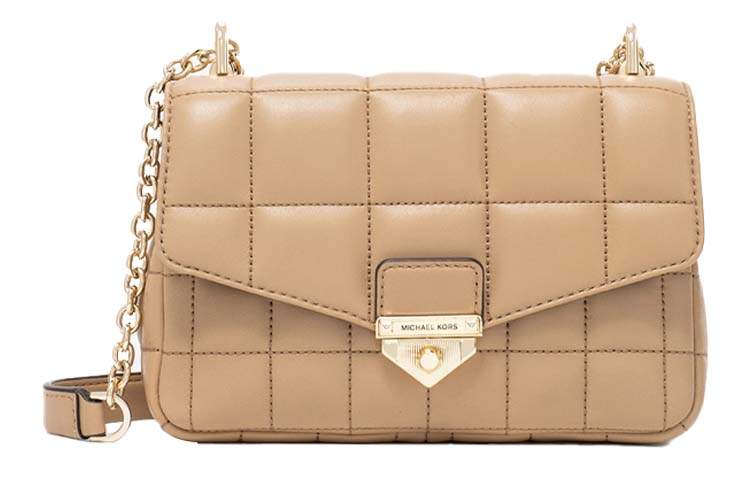 MICHAEL KORS SohoMICHAEL KORS Sheepskin Crossbody Bag, Shoulder Bag Small Women's Camel