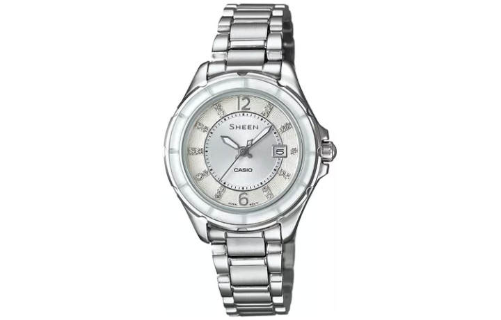 CASIO CASIO Women's SHEEN White Watch SHE-4045D-7A