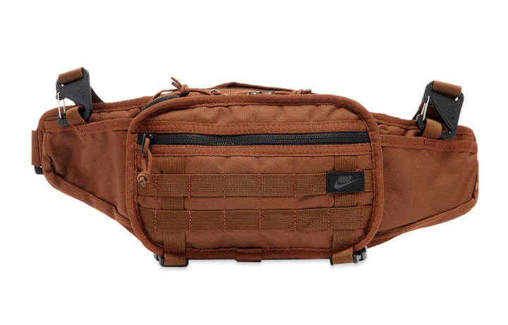 Nike Nike Polyester Sling Bag Crossbody Bag Skateboard Fanny Pack Regular Unisex Earthy Orange