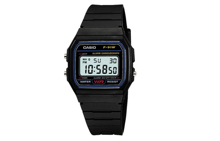 CASIO CASIO Unisex YOUTH Black Watch F-91W-1