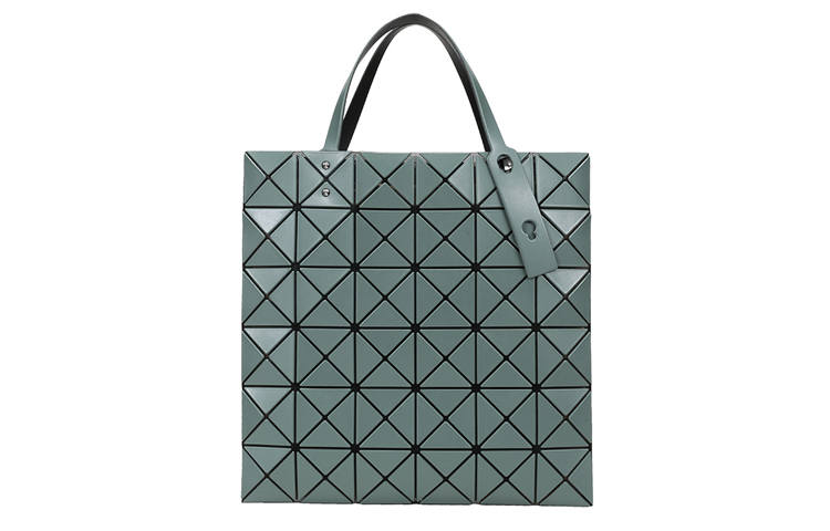 ISSEY MIYAKE Matte Tote Bag, Shopping Bag, Shoulder Bag, Handbag Unisex Gray Green