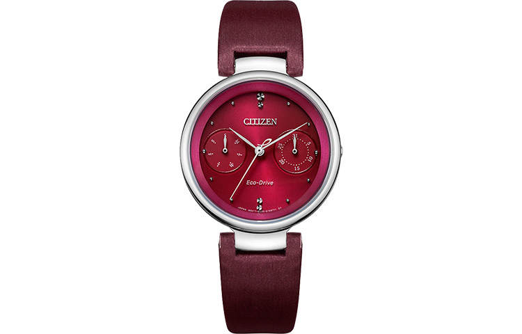 CITIZEN Ecology Drive Collection Light Powered Quartz Movement Leather Strap Watch Women's Watch