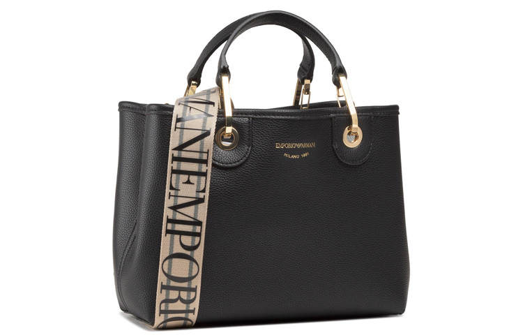 EMPORIO ARMANI Polyester Shoulder Bag, Crossbody Bag, Handbag Women's Black