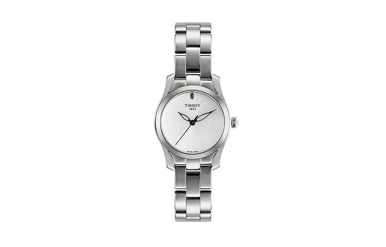 TISSOT Quartz Movement 30m Waterproof Women's Watch White Dial Stainless Steel Case