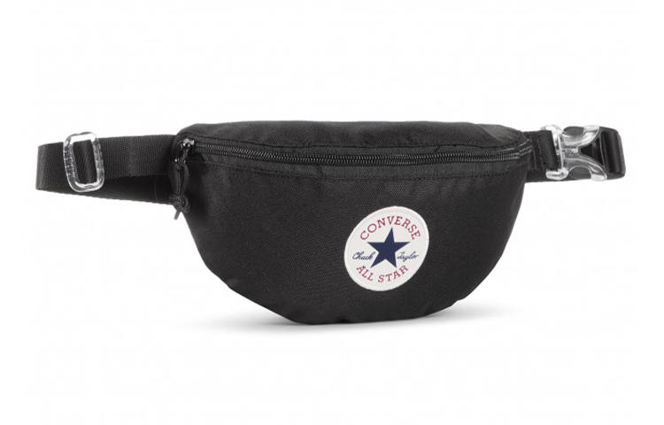 Converse Converse Fabric Sling Bag, Fanny Pack Regular Unisex Black