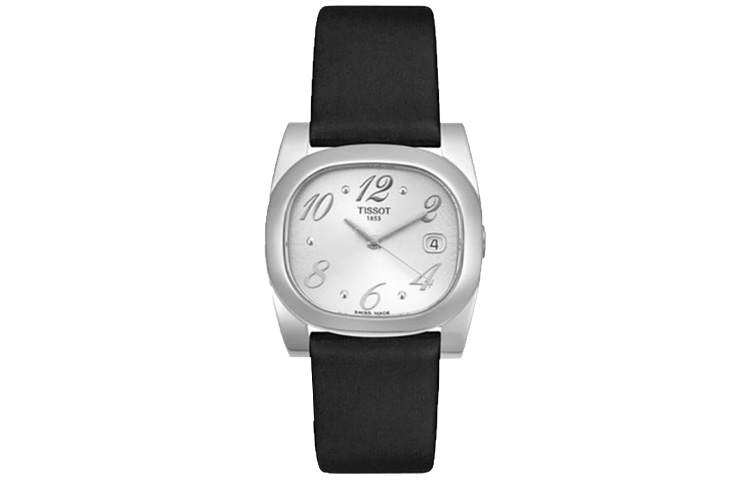 TISSOT Quartz Movement 30m Waterproof Women's Watch 28mm Silver Dial Stainless Steel Case