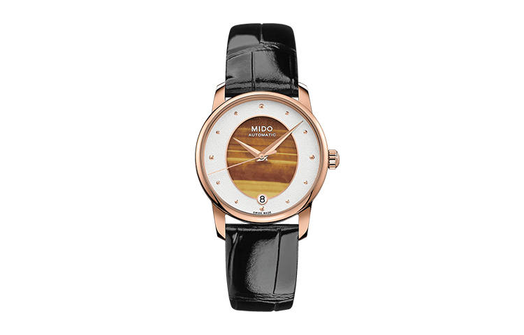 MIDO MIDO Baroncelli Automatic Mechanical Movement Women's Watch 33mm White Dial Leather Strap