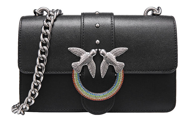 PINKO Swallow Bag Crossbody Bag, Shoulder Bag Women's Black