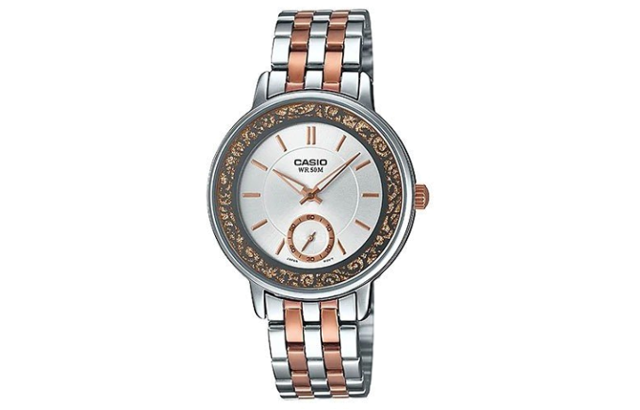 CASIO CASIO Women's Standard Series Silver Watch LTP-E408RG-7A