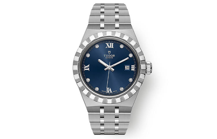 TUDOR Royal Collection Automatic Mechanical Movement 100m Waterproof Women's Watch 28mm Blue Dial
