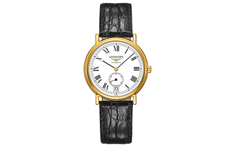 LONGINES Fashion Collection Automatic Mechanical Movement 30m Waterproof Men's Watches Watch 34.5mm White Dial