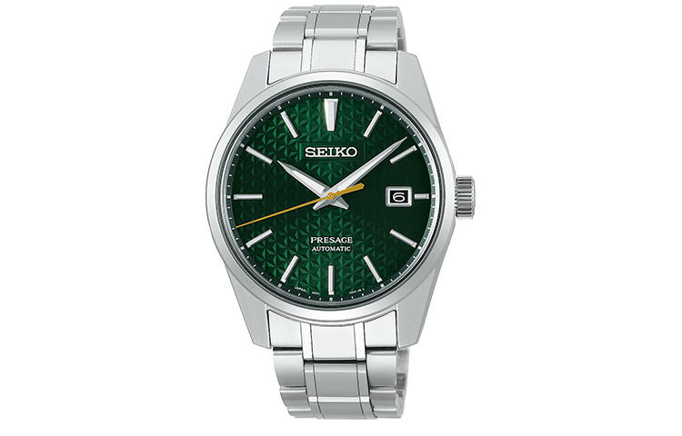 SEIKO Presage Mechanical Movement Stainless Steel Strap Watch Men's Watches Green Dial
