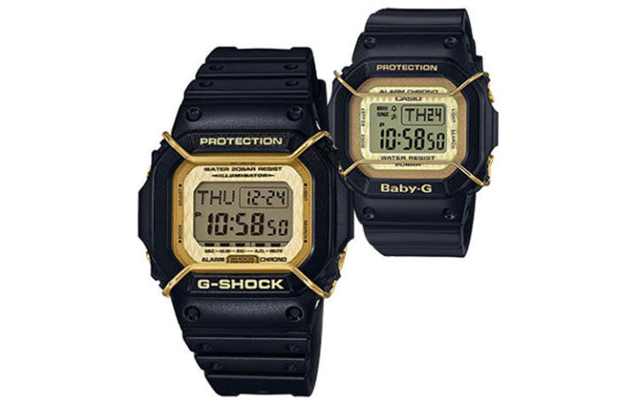 CASIO CASIO Unisex Pair Table Series Black Watch LOV-15B-1D