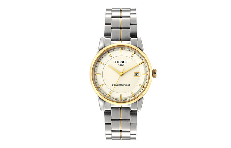 TISSOT Luxury Collection Automatic Mechanical Movement Men's Watches Watch 41mm White Dial Stainless Steel Case