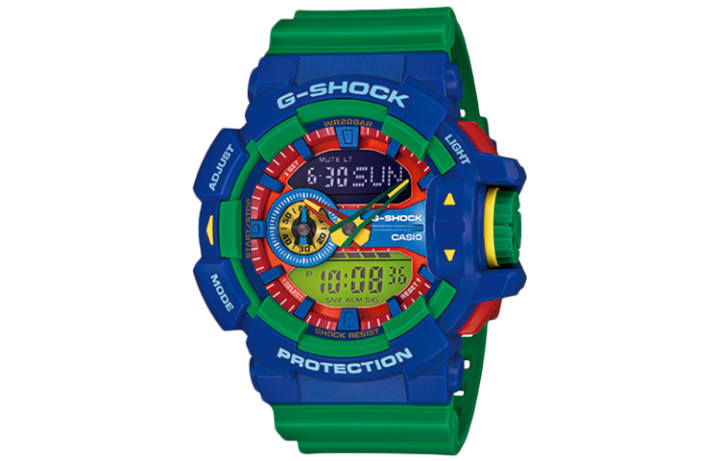 CASIO CASIO Men Liquid Crystal/Analog Dual Display Series Blue Watch GA-400-2ADR