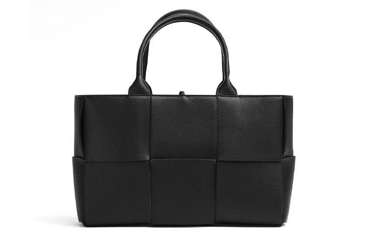 Bottega Veneta ARCO Open Top Calfskin Tote Bag, Shopping Bag, Shoulder Bag, Handbag Women's Black