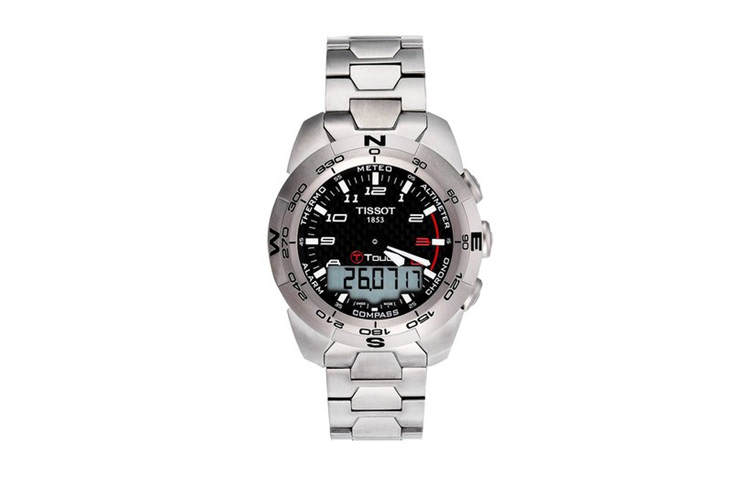 TISSOT T Touch Connect Sport Collection T Touch Collection Quartz Movement Men's Watches Watch 43.6mm Black Dial