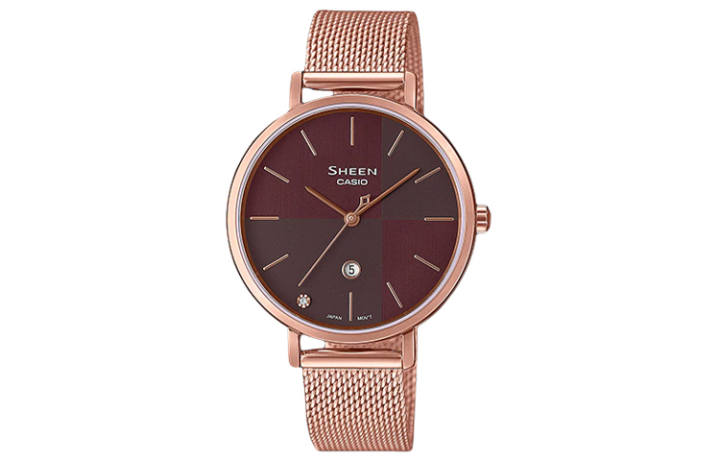 CASIO CASIO Women's SHEEN Red Watch SHE-4547PGM-5A