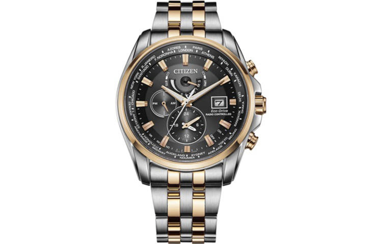 CITIZEN Sky Eagle Collection Light Powered Quartz Movement Stainless Steel Strap Watch Men's Watches