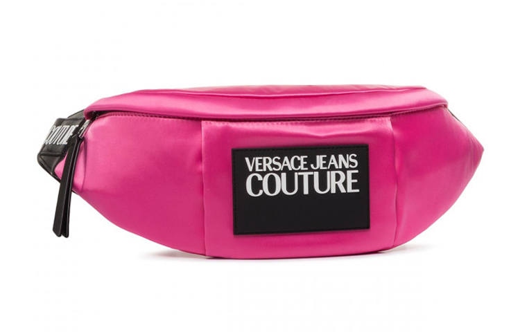 VERSACE JEANS COUTURE Fabric Crossbody Bag, Fanny Pack Regular Women's Rose Red