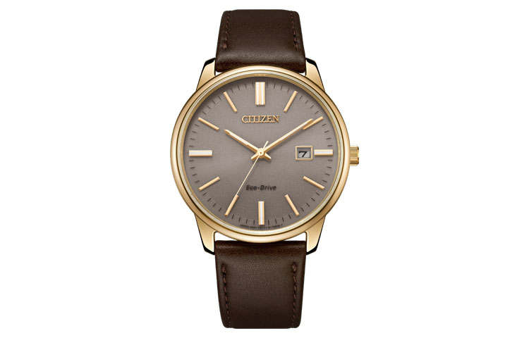CITIZEN Ecology Drive Collection Light Powered Quartz Movement Genuine Leather Strap Watch