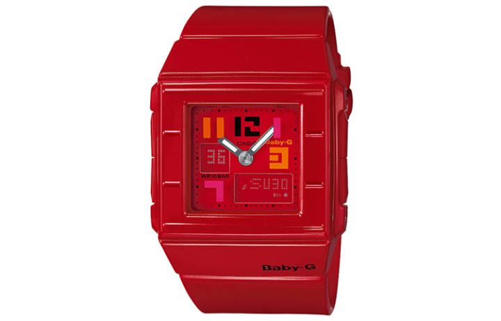 CASIO CASIO Women's BABY-G Red Watch BGA-200PD-4B