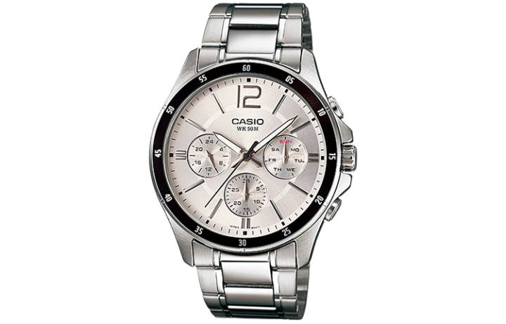 CASIO CASIO Men Standard Series 47mm Silver Watch MTP-1374D-7AV