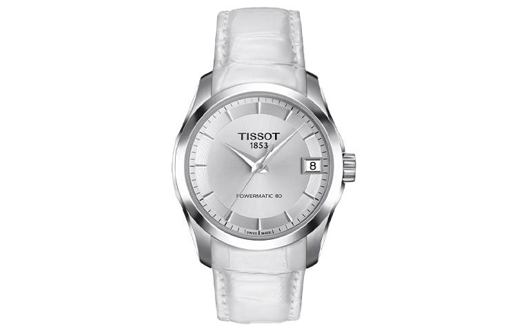 TISSOT Kutu Collection Automatic Mechanical Movement Women's Watch 32mm Silver Dial Stainless Steel Case