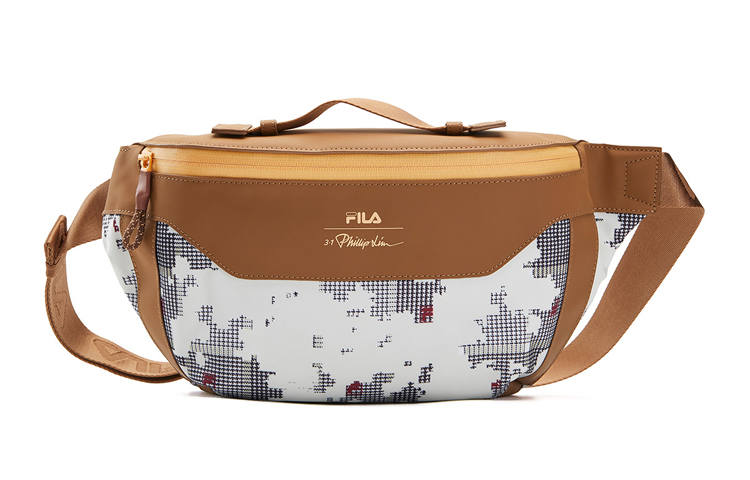 FILA Pu Fanny Pack Handbag Unisex Burnt Tea Brown