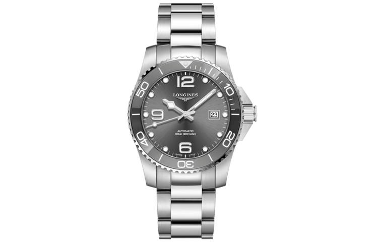 LONGINES Comcast Diving Collection Automatic Mechanical Movement Date Display Men's Watches Watch 41mm Gray Dial