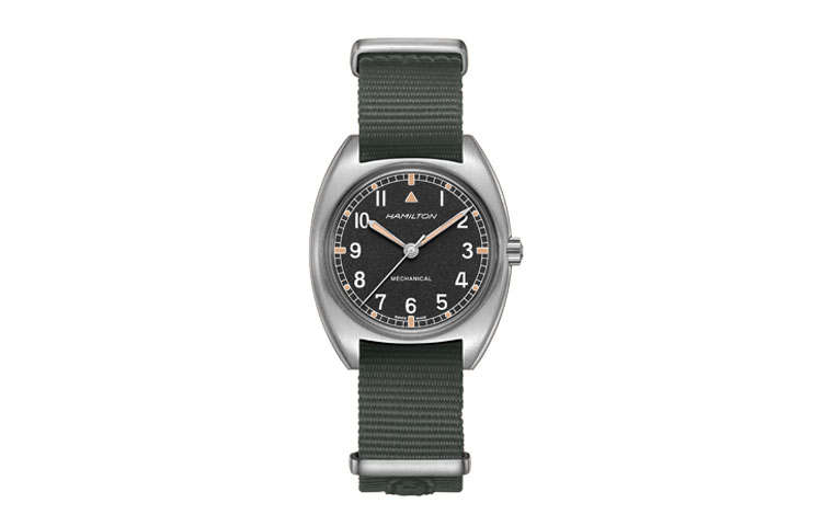 HAMILTON Khaki Aviation Collection Manual Mechanical Movement 100m Waterproof Men's Watches Watch 36mm
