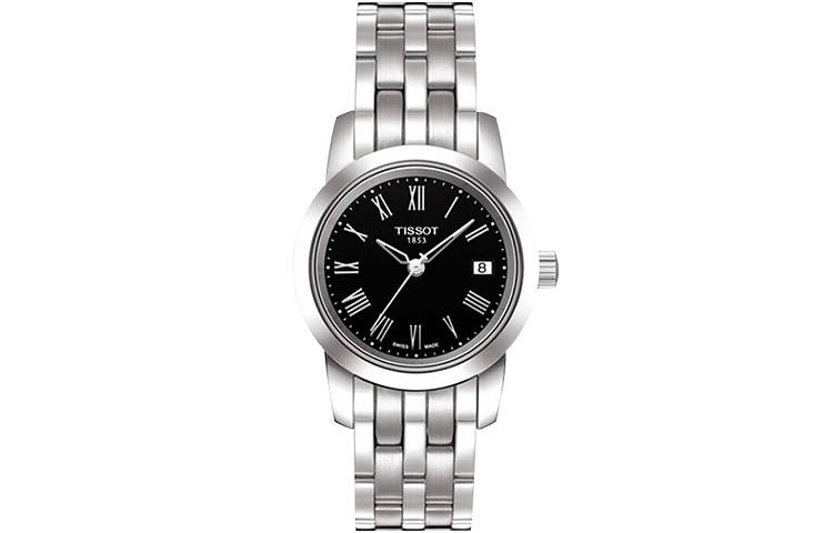 TISSOT Fantasy Collection Quartz Movement 30m Waterproof Women's Watch 28mm Black Dial