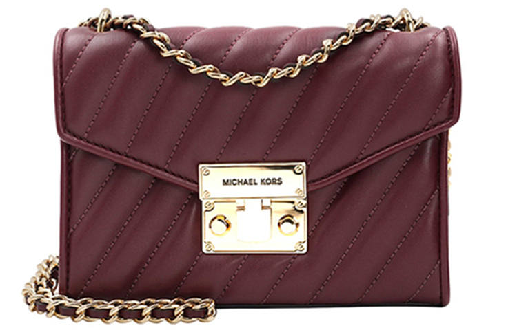 MICHAEL KORS Artificial Leather Shoulder Bag Small Women's Burgundy