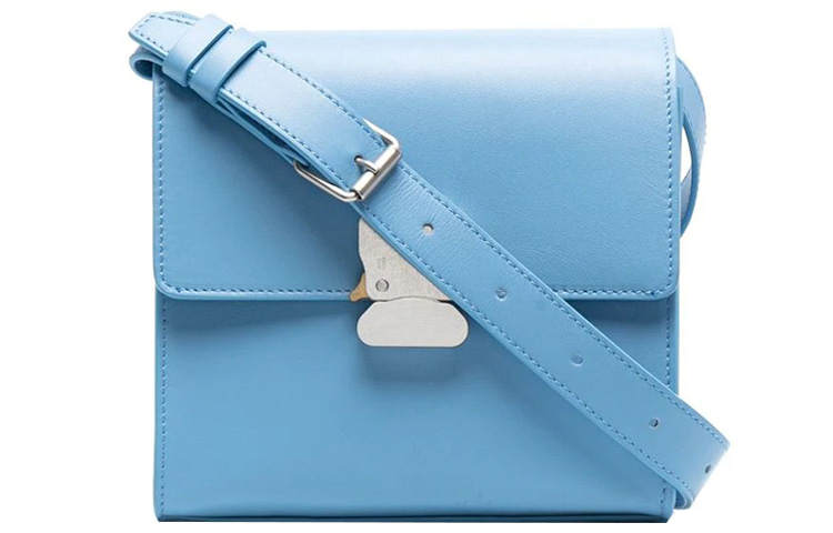 1017 ALYX 9SM Calfskin Shoulder Bag, Crossbody Bag Women's Blue