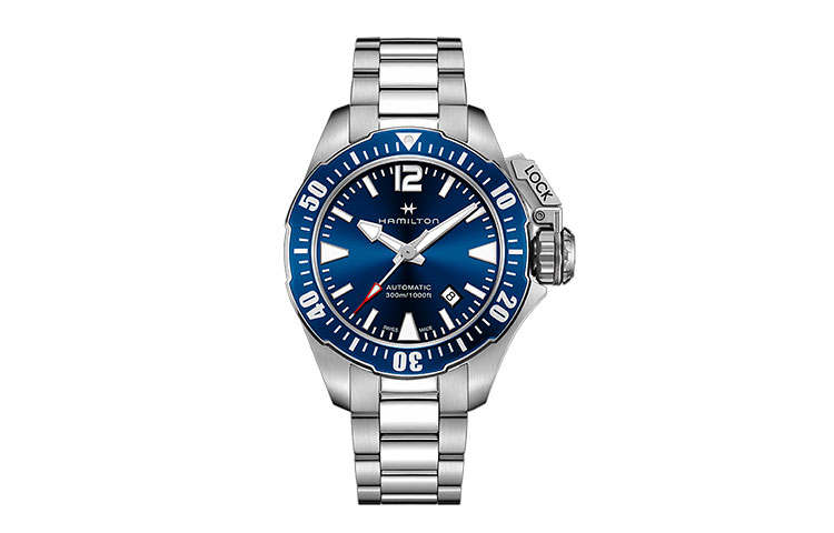 HAMILTON Khaki Marine Collection Automatic Mechanical Movement Waterproof Men's Watches Watch 42mm Blue Dial