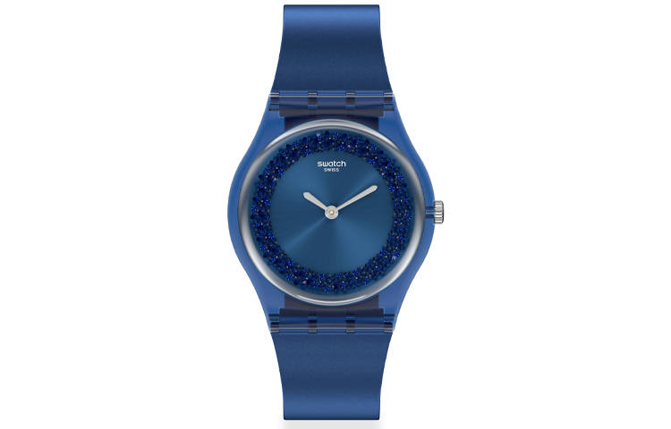 SWATCH Women's Gent Series 34mm Blue Watch GN269