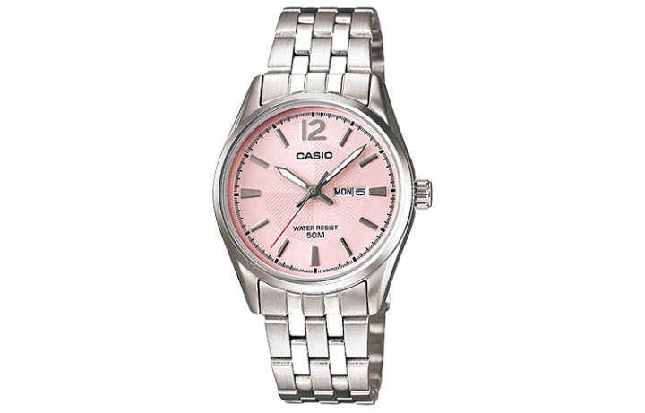 CASIO CASIO Analog Collection Crushed Ice Quartz Movement Stainless Steel Strap Watch Women's Watch