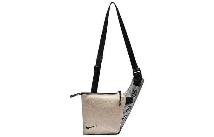 Nike Nike Polyamide Shoulder Bag, Crossbody Bag Regular Unisex Metallic Silver