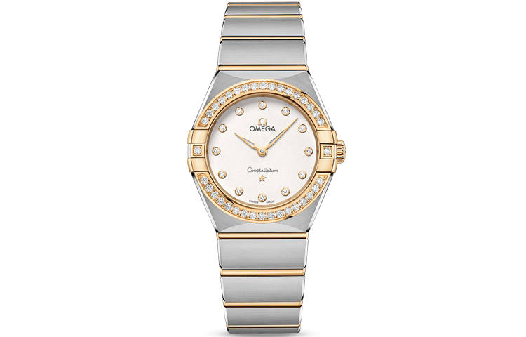 OMEGA Constellation Collection Zodiac Watch Quartz Movement Fashion Women's Watch 28mm Silver Dial