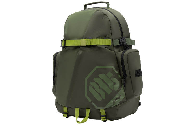 Li-Ning Li Ning Fabric Backpack Regular Unisex Army Green
