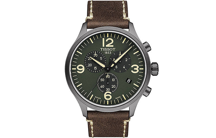 TISSOT Soko Collection Quartz Movement 100m Waterproof Men's Watch Green Dial Stainless Steel Case