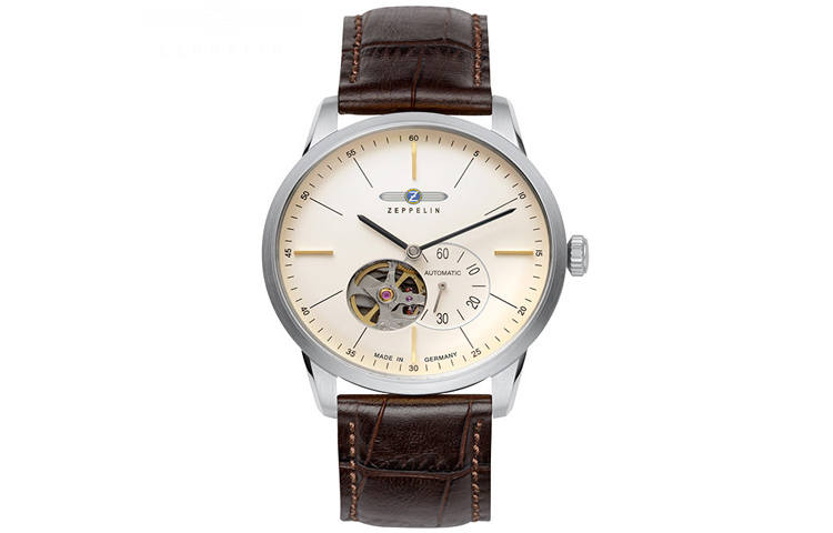 ZEPPELIN Automatic Mechanical Movement Men's Watches Watch White Dial Stainless Steel Watch Case