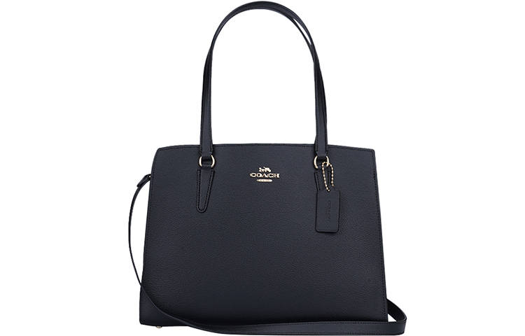 COACH Tatum Leather Portable Crossbody Bag, Shoulder Bag Large Women's Black