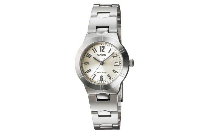 CASIO CASIO STANDARD Crushed Ice Quartz Movement Stainless Steel Strap Watch Women's Watch White Dial