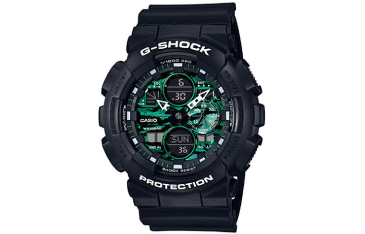 CASIO CASIO Men Liquid Crystal/Analog Dual Display Series Black Watch GA-140MG-1A