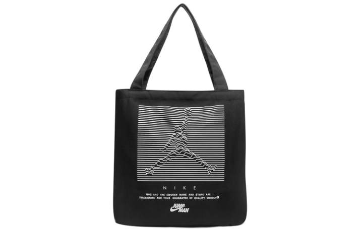 Jordan Jordan Polyester Tote Bag, Shopping Bag, Handbag, Shoulder Bag Unisex Black