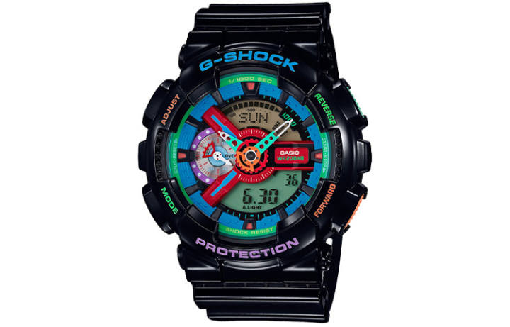 CASIO CASIO Men Liquid Crystal/Analog Dual Display Series Black Watch GA-110MC-1A