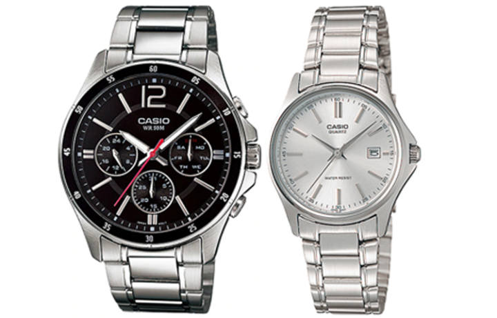 CASIO CASIO Unisex Pair Table Series Silver Watch