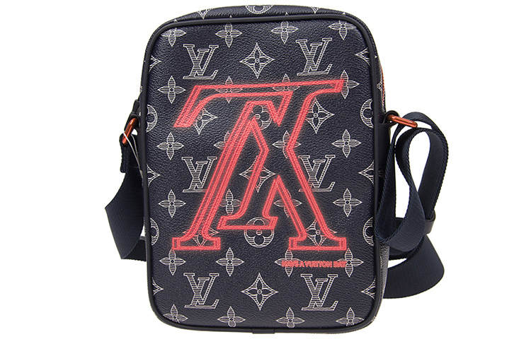 LOUIS VUITTON LOUIS VUITTON Danube Monogram Upside Down Ink Pm Navy